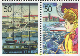 335432 MNH JAPON 2002 PUERTO DE YOKOHAMA - Unused Stamps