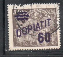 CZECH CECA CZECHOSLOVAKIA CESKA CECOSLOVACCHIA 1926 POSTAGE DUE  DOPLATIT SURCHARGED 60 On 400h USED - Strafport