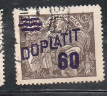 CZECH CECA CZECHOSLOVAKIA CESKA CECOSLOVACCHIA 1926 POSTAGE DUE  DOPLATIT SURCHARGED 60 On 400h USED - Postage Due