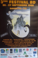 Affiche DETHOREY Jean-Paul Festival BD Darnétal 1998 (Louis La Guigne - Posters