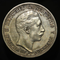 Allemagne / Germany, Wilhelm II, 5 Mark - (PRUSSE / PRUSSIA), 1901, A - Berlin, Argent (Silver), TTB+ (EF), KM#523 - 2, 3 & 5 Mark Argent