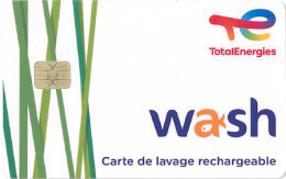 # Carte A Puce Portemonnaie Lavage Total Energies - Puce 2 - 1100 Stations - Plante - Carte De Lavage - TBE - Autowäsche