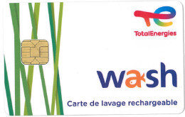 # Carte A Puce Portemonnaie Lavage Total Energies - Puce 1 - 1100 Stations - Plante - Carte De Lavage - TBE - Car Wash Cards