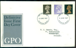 Great Britain 1967 FDC Pre-decimal Machins - 1952-1971 Pre-Decimal Issues