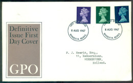 Great Britain 1967 FDC Pre-decimal Machins - 1952-1971 Em. Prédécimales