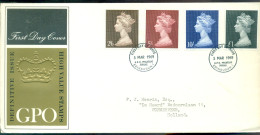 Great Britain 1969 FDC Pre-decimal Machins High Values - 1952-1971 Pre-Decimal Issues