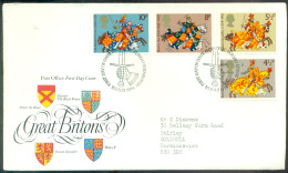 Great Britain 1974 FDC Great Britons - 1971-1980 Decimal Issues