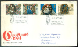 Great Britain 1974 FDC Christmas Good King Wenceslas - 1971-1980 Decimal Issues