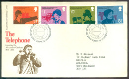 Great Britain 1976 FDC The Telephone Alexander Graham Bell - 1971-1980 Decimal Issues