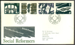Great Britain 1976 FDC British Pioneers Social Reformers - 1971-1980 Decimal Issues