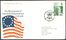 Great Britain 1976 FDC The Bicentennial Of American Independence - 1971-1980 Decimal Issues