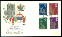 Great Britain 1978 FDC 25th Anniversary Of The Coronation - 1971-1980 Decimal Issues