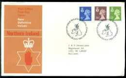 Great Britain 1980 FDC Northern Ireland Machins - Irlanda Del Nord