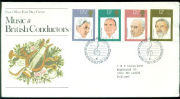 Great Britain 1980 FDC Music British Conductors - 1971-1980 Decimal Issues