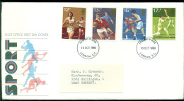 Great Britain 1980 FDC Sports - 1971-1980 Decimal Issues