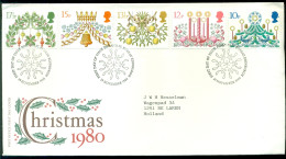 Great Britain 1980 FDC Christmas - 1971-1980 Decimal Issues