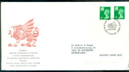 Great Britain 1986 FDC Wales Machins SG W36 (2) January 7th - Pays De Galles