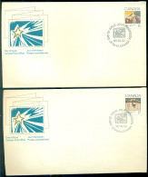 Canada 1980 FDC's (2) Christmas Scott 870 And 871 - 1971-1980