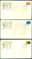 Canada 1988 FDC's (3) Mammals Scott 1170, 1173 And 1177 - 1981-1990