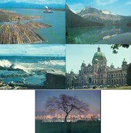 Canada Postcards (5) Pre-stamped British Columbia Third Series (3 BC-1) - 1953-.... Regering Van Elizabeth II