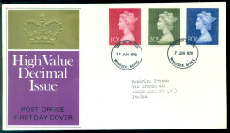 Great Britain 1970 FDC High Value Decimal Issue - 1952-1971 Pre-Decimal Issues