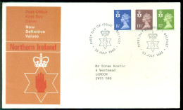 Great Britain 1980 FDC Northern Ireland Machins - Noord-Ierland