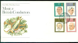 Great Britain 1980 FDC Music British Conductors - 1971-1980 Decimal Issues