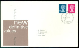 Great Britain 1980 FDC Machins New Definitives SG X930 And X962 - 1971-1980 Decimal Issues