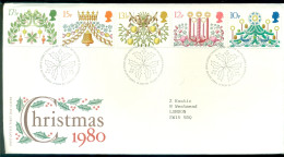 Great Britain 1980 FDC Christmas - 1971-1980 Decimal Issues