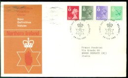 Great Britain 1982 FDC Northern Ireland Machins - Irlande Du Nord