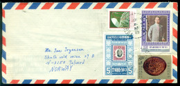 Taiwan 1978 Airmail Cover To Norway - Brieven En Documenten