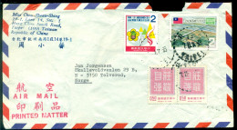 Taiwan 1972 Airmail Cover To Norway - Brieven En Documenten