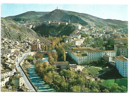 VISTA PANORAMICA Y RIO JUCAR.-  CUENCA.- ( ESPAÑA ). - Cuenca