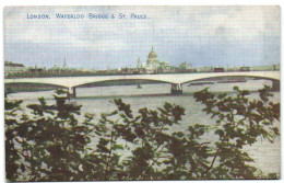 London - Waterloo Bridge & St. Pauls - St. Paul's Cathedral