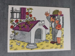 Jean Effel. "A Louer"  - Dog House - Paris - - Old Postcard - 1962 Satirical - Effel