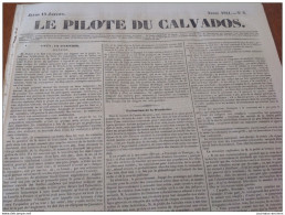 1841 LE PILOTE DU CALVADOS  - CAEN - CREULLY - THORIGNY - CHEMIN VICINAUX DU CALVADOS - A VOIR - 1800 - 1849