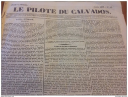 1841 LE PILOTE DU CALVADOS - PROJET DE LOI SUR LES DOUANES - COUTANCE - ESSON - 1800 - 1849