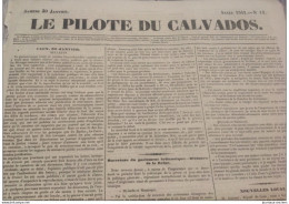 1841 LE PILOTE DU CALVADOS - PARLEMENT BRITANNIQUE - CHERBOURG - CARANTILLY - YVETOT - 1800 - 1849