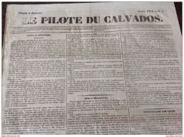 1841 LE PILOTE DU CALVADOS Du 5 Janvier - CAEN - PORT EN BESSIN -A VOIR - 1800 - 1849