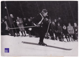 Stein Eriksen - Photo Presse 18x13cm 1960 Ski Alpin Sports D'hiver Slalom Géant Jeux Olympiques Oslo Olympic Games C13-4 - Deportes