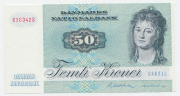 DENMARK 50 Kroner 1982 - 1990 UNC NEUF Pick 50c - Denmark