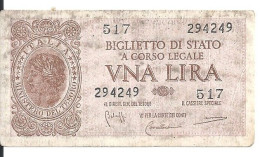 ITALIE 1 LIRE 1944 VF P 29 B - Regno D'Italia – 1 Lire