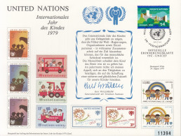 UNO NEW YORK  Erinnerungskarte 15, W-FDC, Deutsch, 10 Jahre Jahr Der Jugend, 1979 - Briefe U. Dokumente