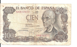 ESPAGNE 100 PESETAS 1970 VF P 152 - 100 Pesetas