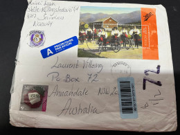 10-10-2023 (3 U 49) Norway Posted To Australia - 2016 - Padded As Seen On Scan (18 X 16 Cm) CN22 At Back - Cartas & Documentos