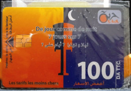 Algeria - Oria, Phone Box At Night, 100 Alg.Din,, GEM5 (Red), Mint NSB - Algerien