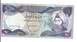 IRAK 10 DINARS 1980-82 VF P 71 - Iraq