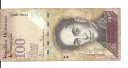 VENEZUELA 100 BOLIVARES 2009 VF P 93 C - Venezuela