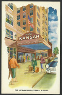 KANSAS - TOPEKA - Hotel PICK KANSAN - Postcard (see Sales Conditions) 09219 - Topeka