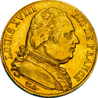Restauration - 20 Francs Or Louis XVIII 1815 Lille - 20 Francs (gold)